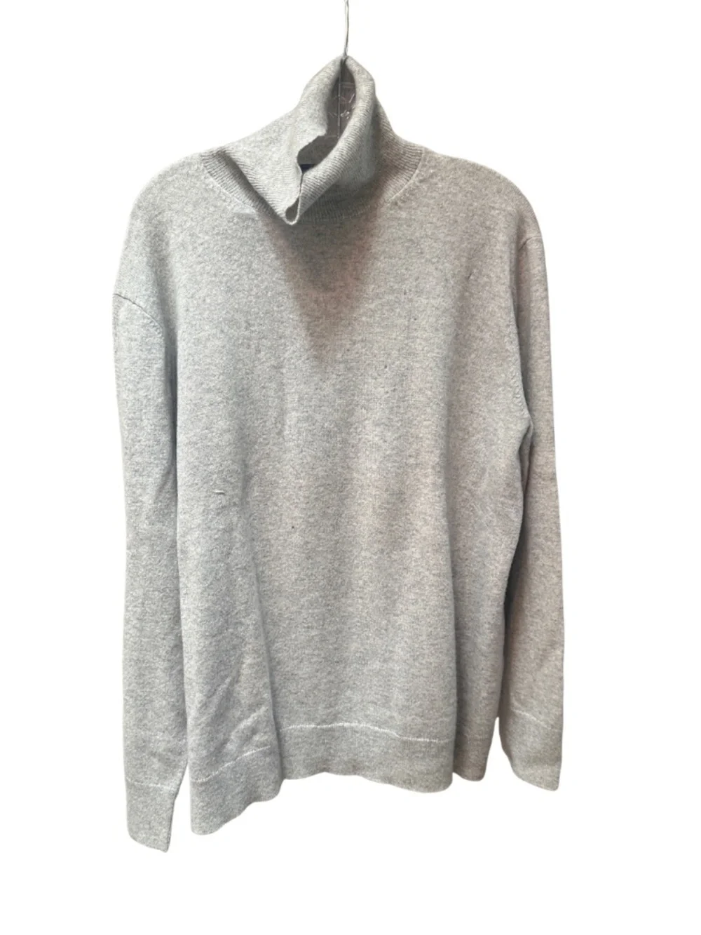 Lafayette 148 Gray Turtleneck Cashmere Sweater - Women's 2X
